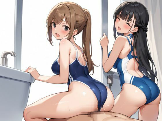 水泳合宿に行ったが練習そっちのけでハーレムSEXする 画像3