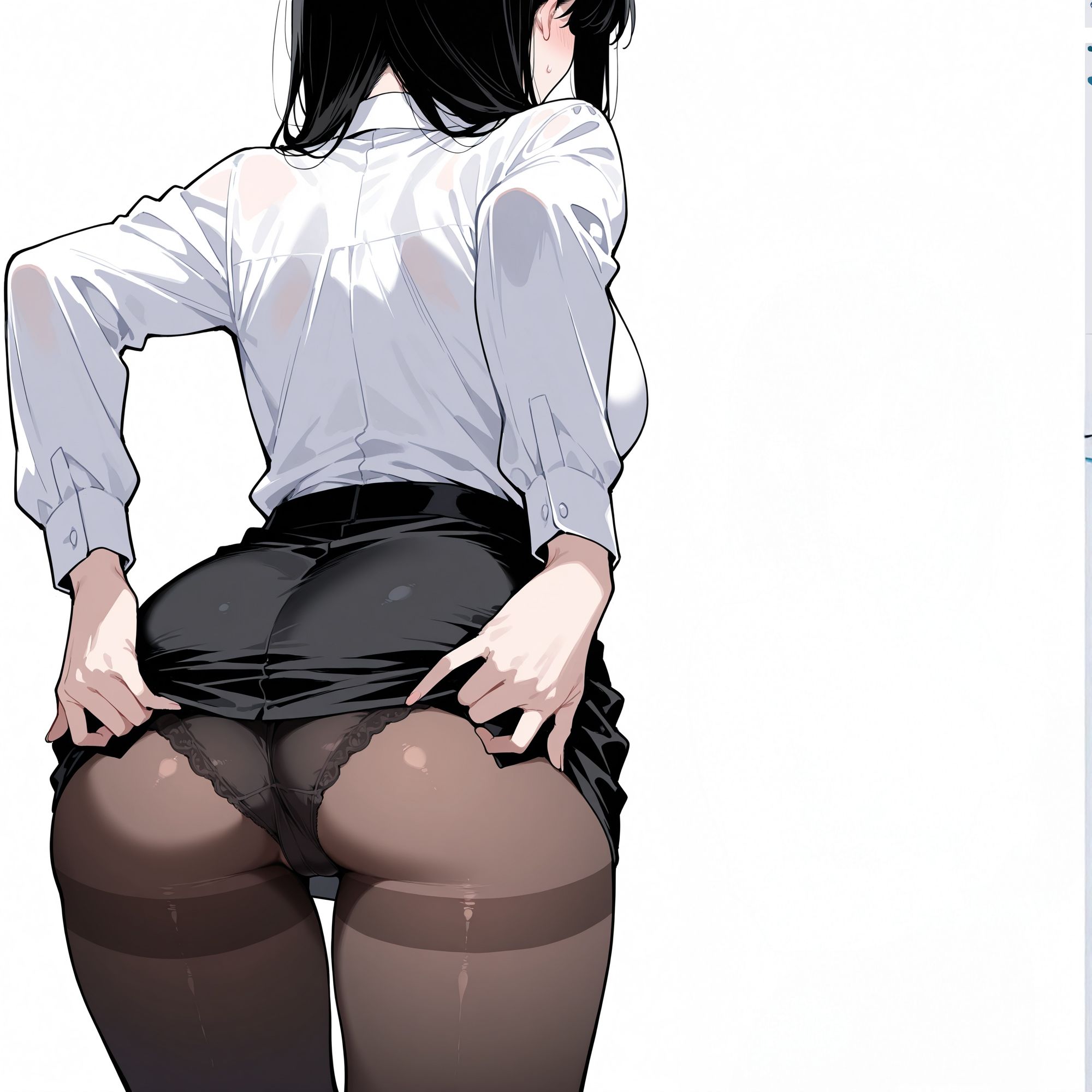 黒タイツ OL編 画像3