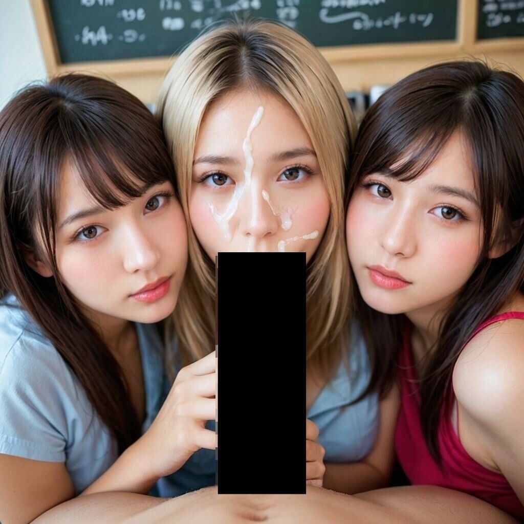 サンプル画像6:いろんな場所でハーレムフェラしてもらっちゃったぞ(AI美エロ) [d_591995]