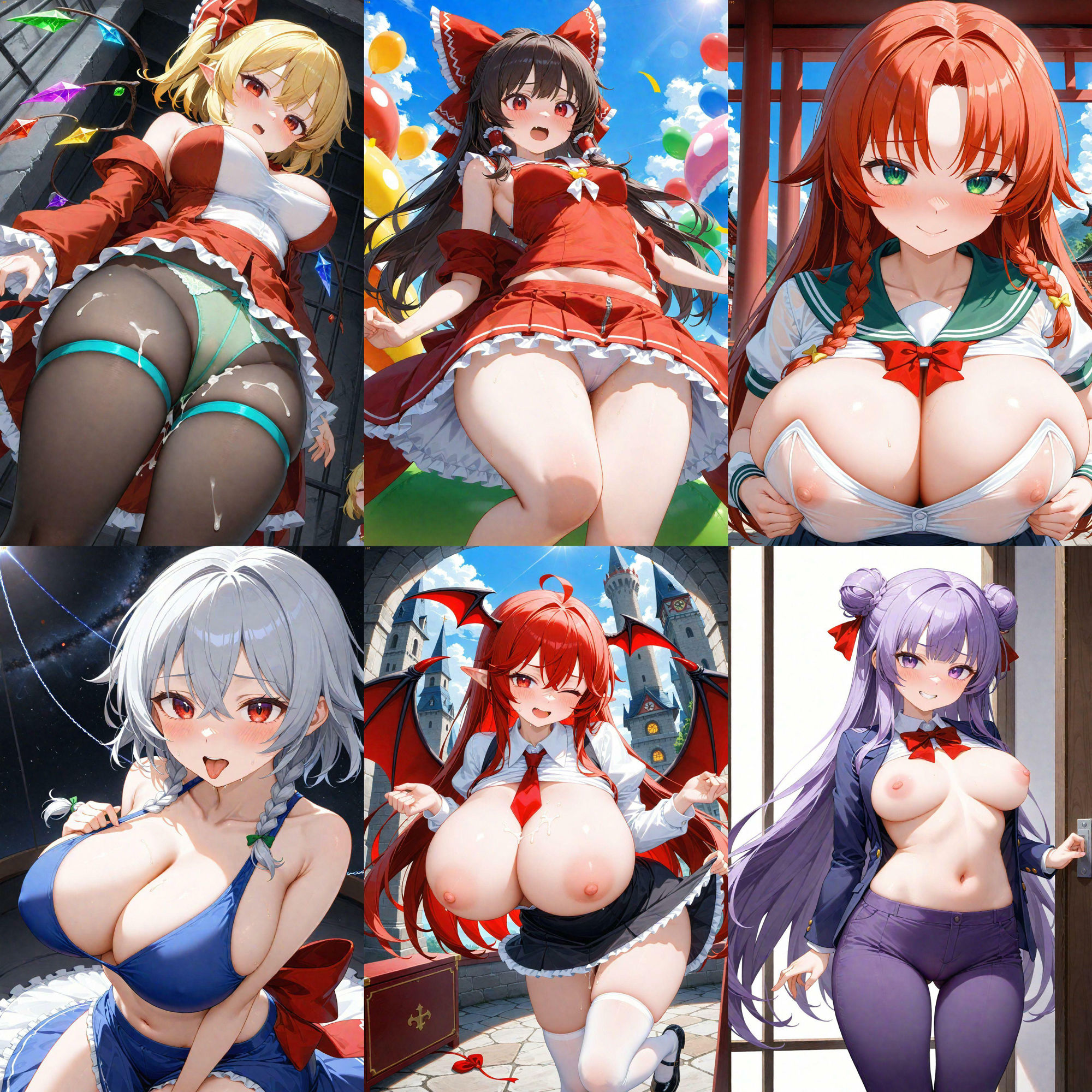 サンプル画像2:ノーモザイク！東方紅魔郷キャラの誘惑2(NOTモザイク製作所) [d_592008]