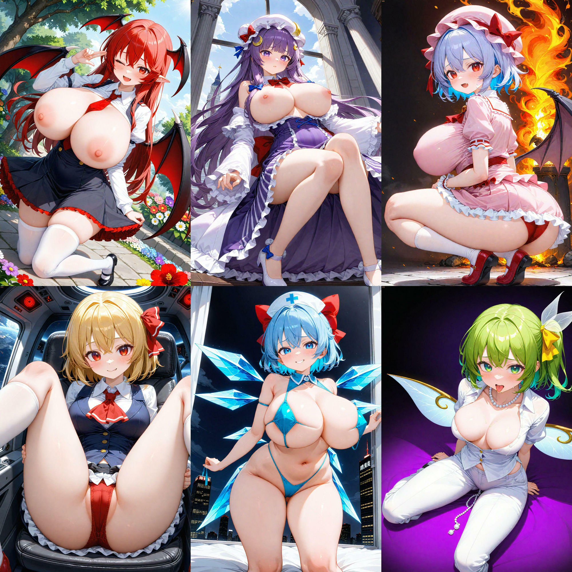 サンプル画像6:ノーモザイク！東方紅魔郷キャラの誘惑2(NOTモザイク製作所) [d_592008]