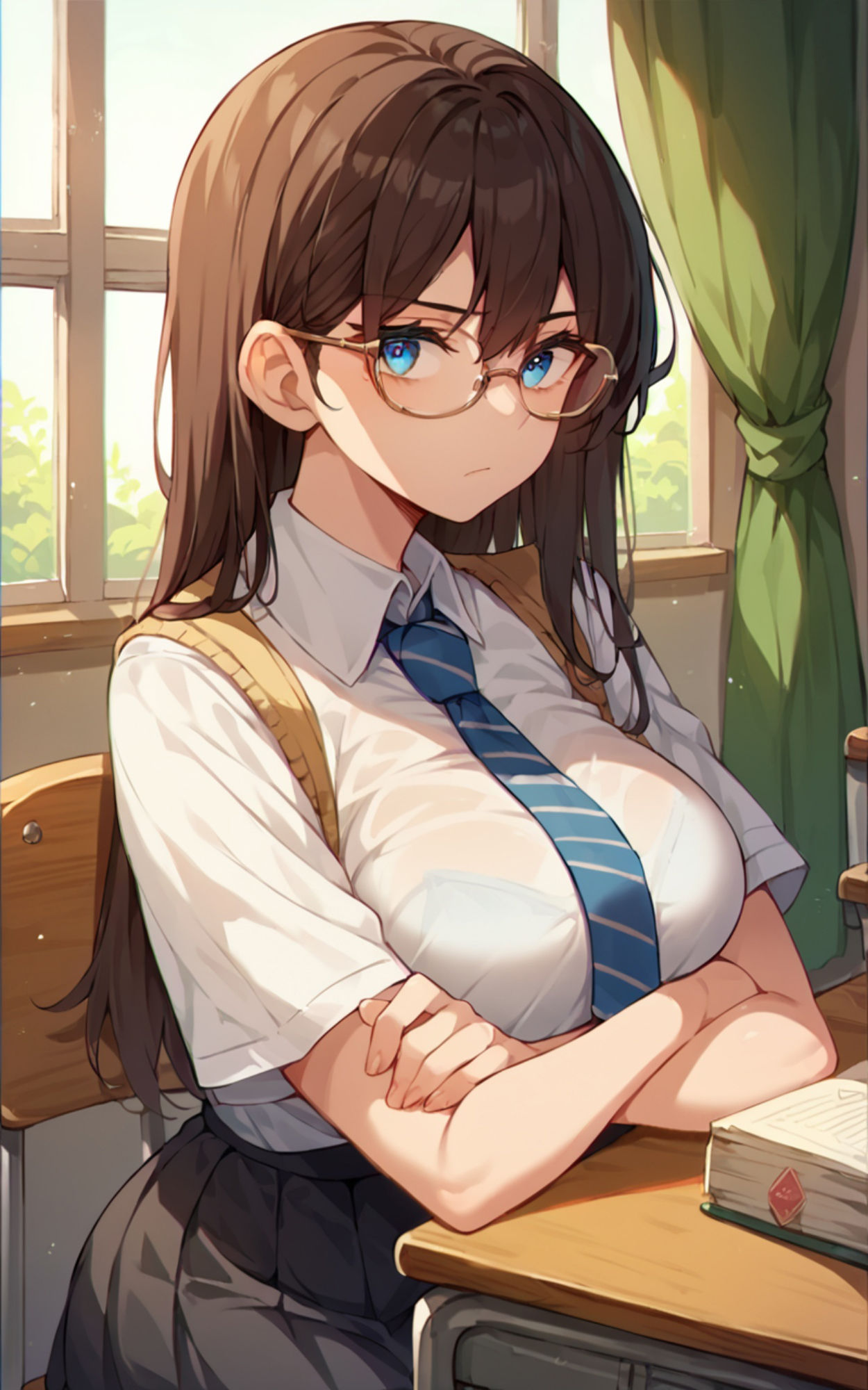 サンプル画像1:性育学院   NO.08  爆乳挑発ギャル(マンゴージュース) [d_592042]