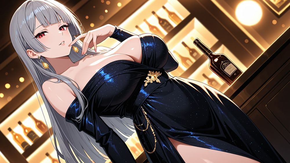 サンプル画像4:巨乳銀髪モデルと紫髪美女がカメラマンとホテルで中出し撮影会【4K】【400枚収録】(御一堂) [d_592045]