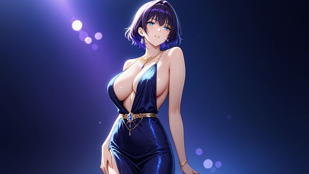 サンプル画像5:巨乳銀髪モデルと紫髪美女がカメラマンとホテルで中出し撮影会【4K】【400枚収録】(御一堂) [d_592045]