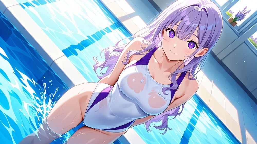 サンプル画像4:清純白競泳水着美女が鬼畜水泳インストラクターに種付け開発【4K】(ニート印刷所) [d_592053]