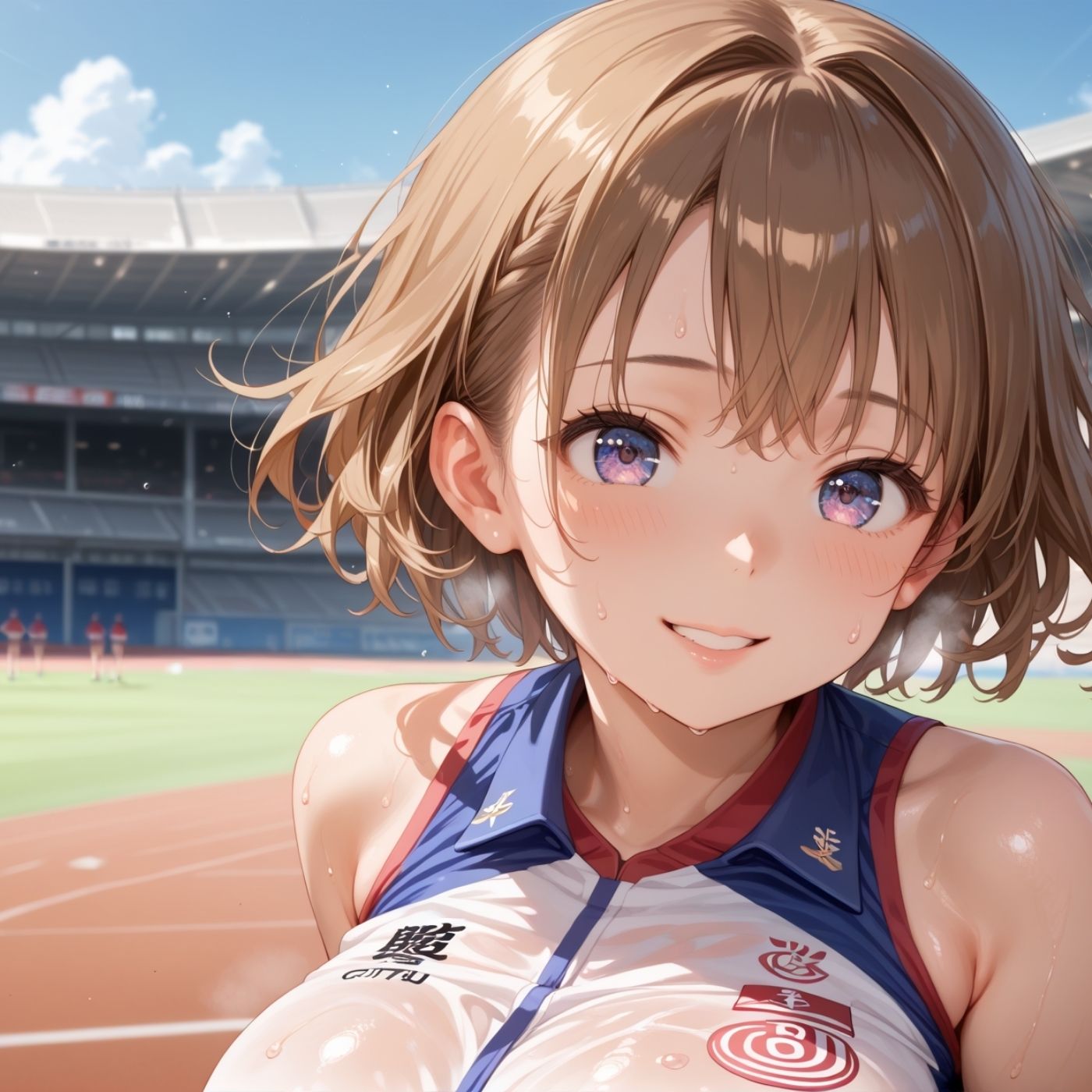 サンプル画像2:学園性活！クールダウンに手伝って！陸上部 vol.5【運動着美少女の厳選CG250枚収録】(アオとハル) [d_592095]