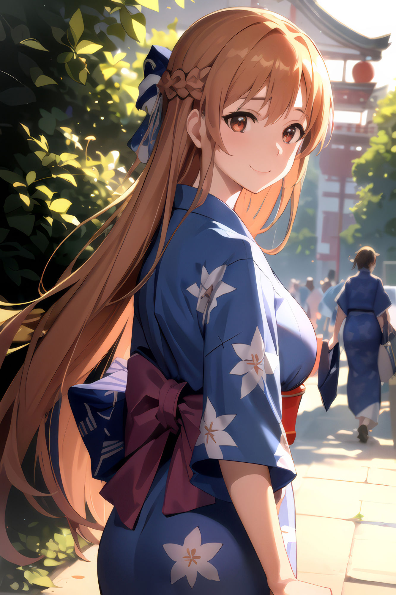 サンプル画像1:淫行のアスナ総集編（結城明日奈）(AIイラスト美少女.store) [d_592111]