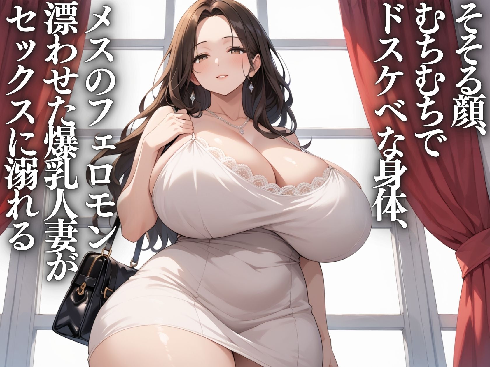 サンプル画像1:マッチングアプリで出会った人妻が爆乳でエロすぎたので種付けプレスしまくった(そいやっさ) [d_592209]