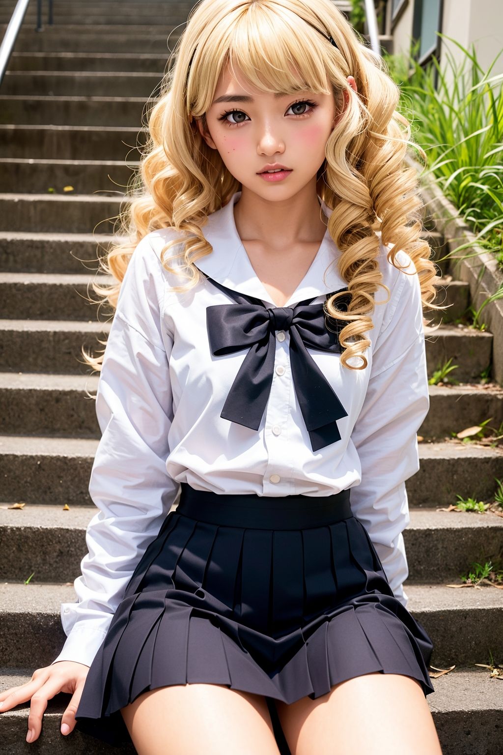 サンプル画像1:脱衣の天使たち キュートなロングカーリー 日焼けギャル編(A_LOVE_A) [d_592251]