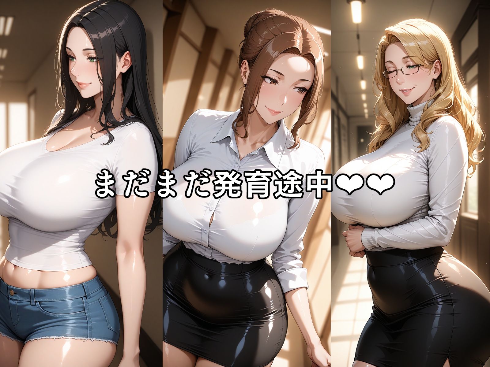 えっ!これでお母さんなの?って思うぐらい2人の娘を持つ美人でエッチな橘京香さん。 その娘の結花、小春も京香に負けないぐらいのムチムチボディの持ち主 画像1