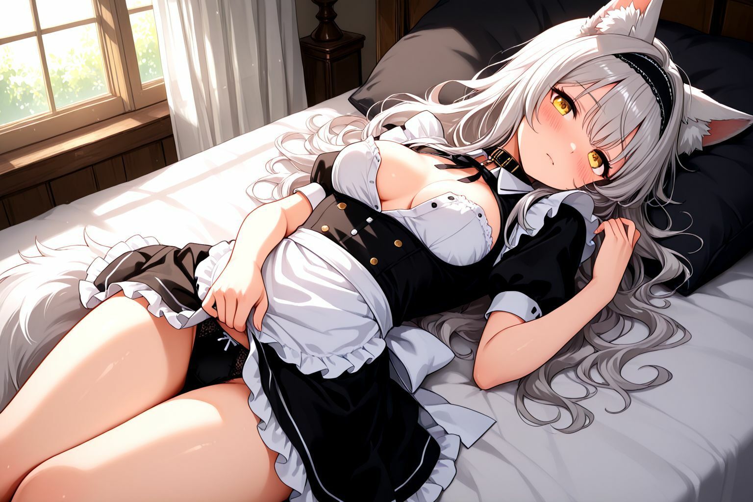 サンプル画像5:うちのえっちな専属ウルフメイドさん(しこしこ) [d_592339]