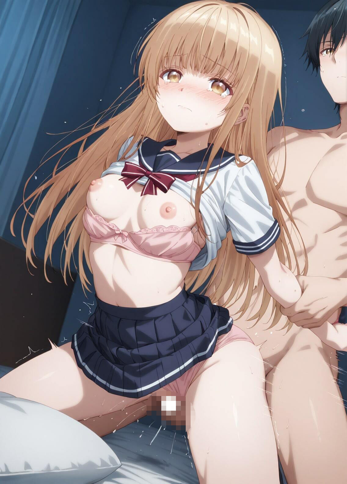 サンプル画像4:「お隣の天使様にいつの間にか駄目人間にされていた件」椎名真昼セーラー服着衣H写真集2（全500枚）(人の海) [d_592390]