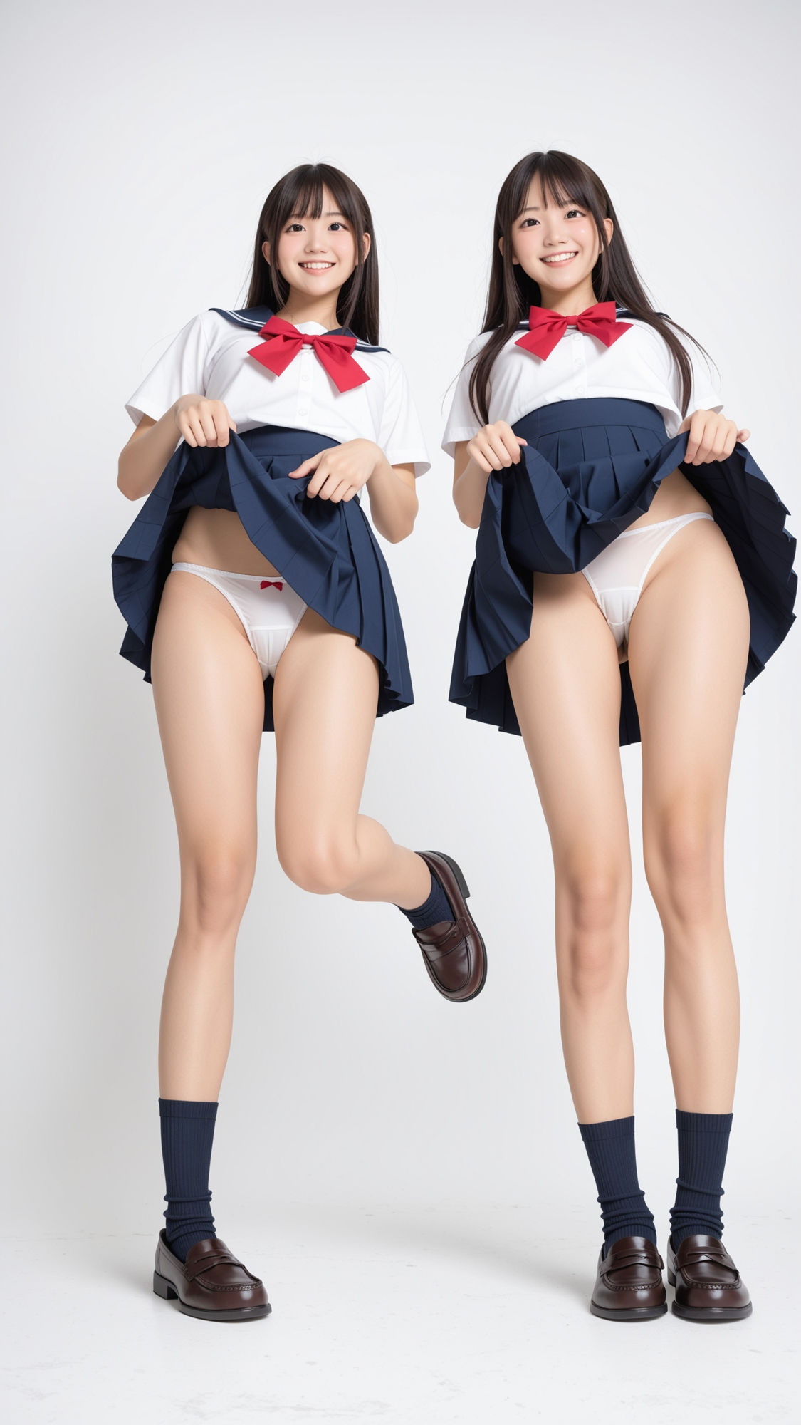 プリクラおふざけパンチラ 〜仲良し制服女子編〜 画像8