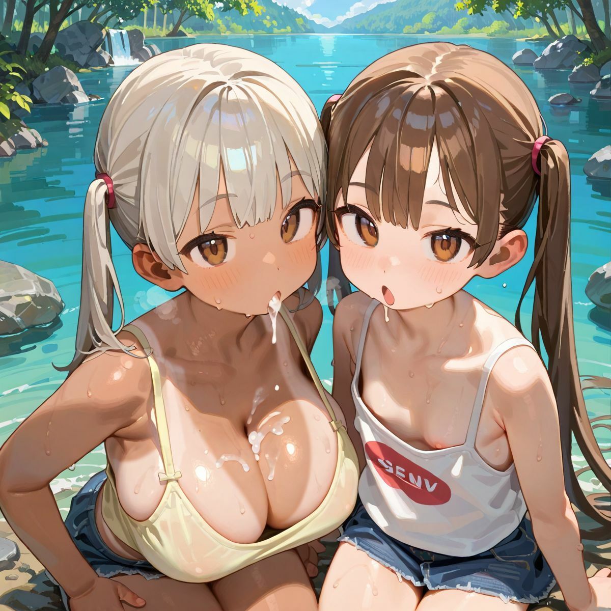 サンプル画像3:爆乳ギャルと田舎で子作りハーレム生活02(みかさ屋) [d_592439]