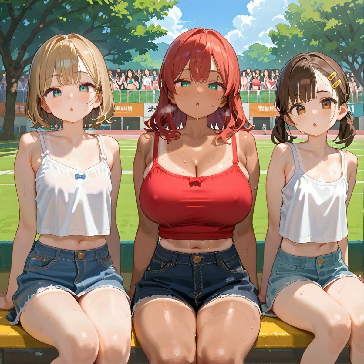 爆乳ギャルと田舎で子作りハーレム生活036
