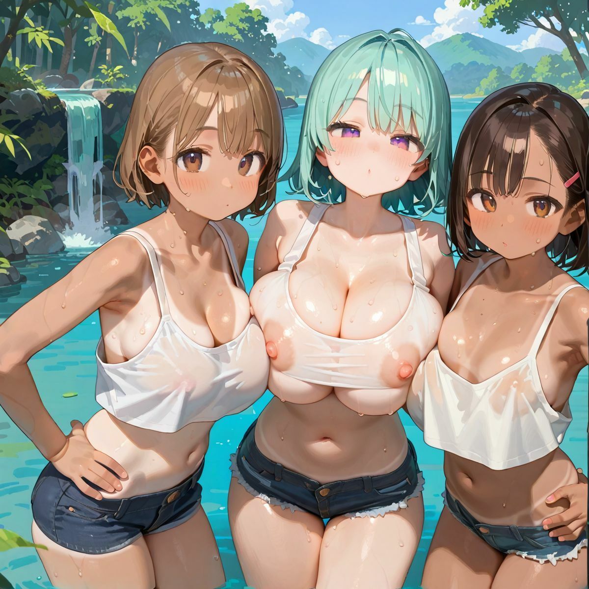 爆乳ギャルと田舎で子作りハーレム生活037