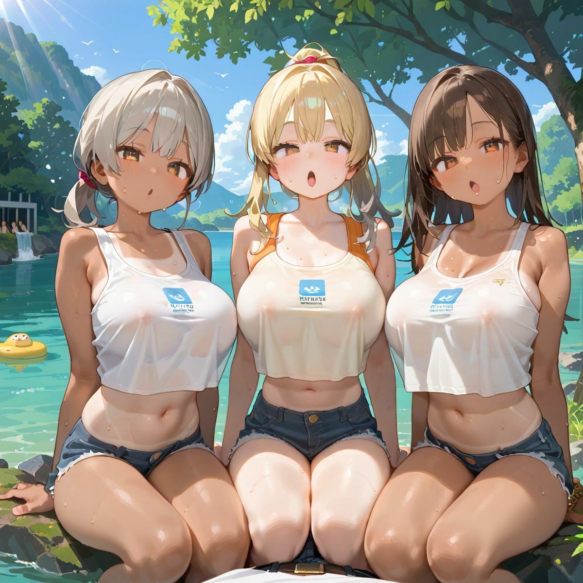 爆乳ギャルと田舎で子作りハーレム生活038