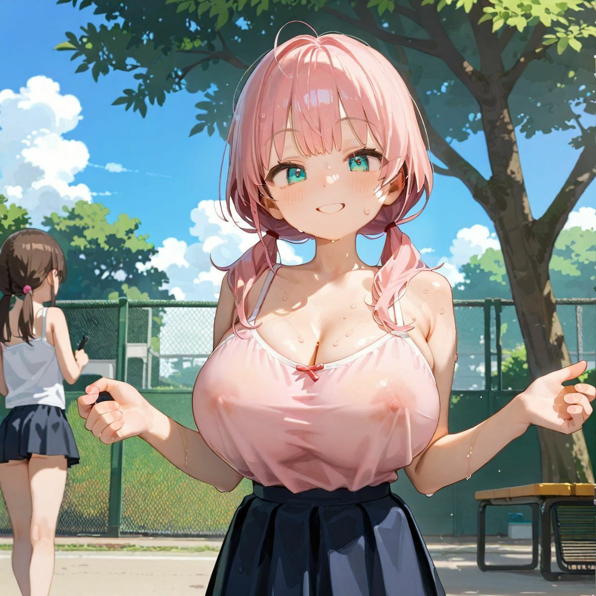 サンプル画像4:爆乳ギャルと田舎で子作りハーレム生活04(みかさ屋) [d_592443]