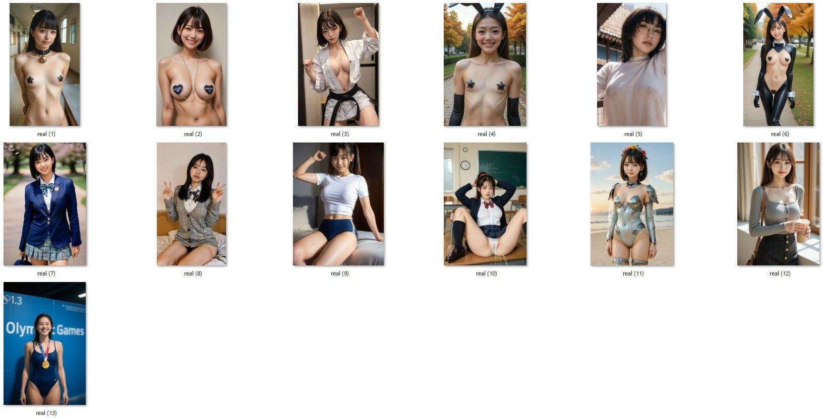 サンプル画像1:短尺AI美女コレクション:5秒の誘惑、10秒の微笑み(牛さんブックマーク) [d_592463]