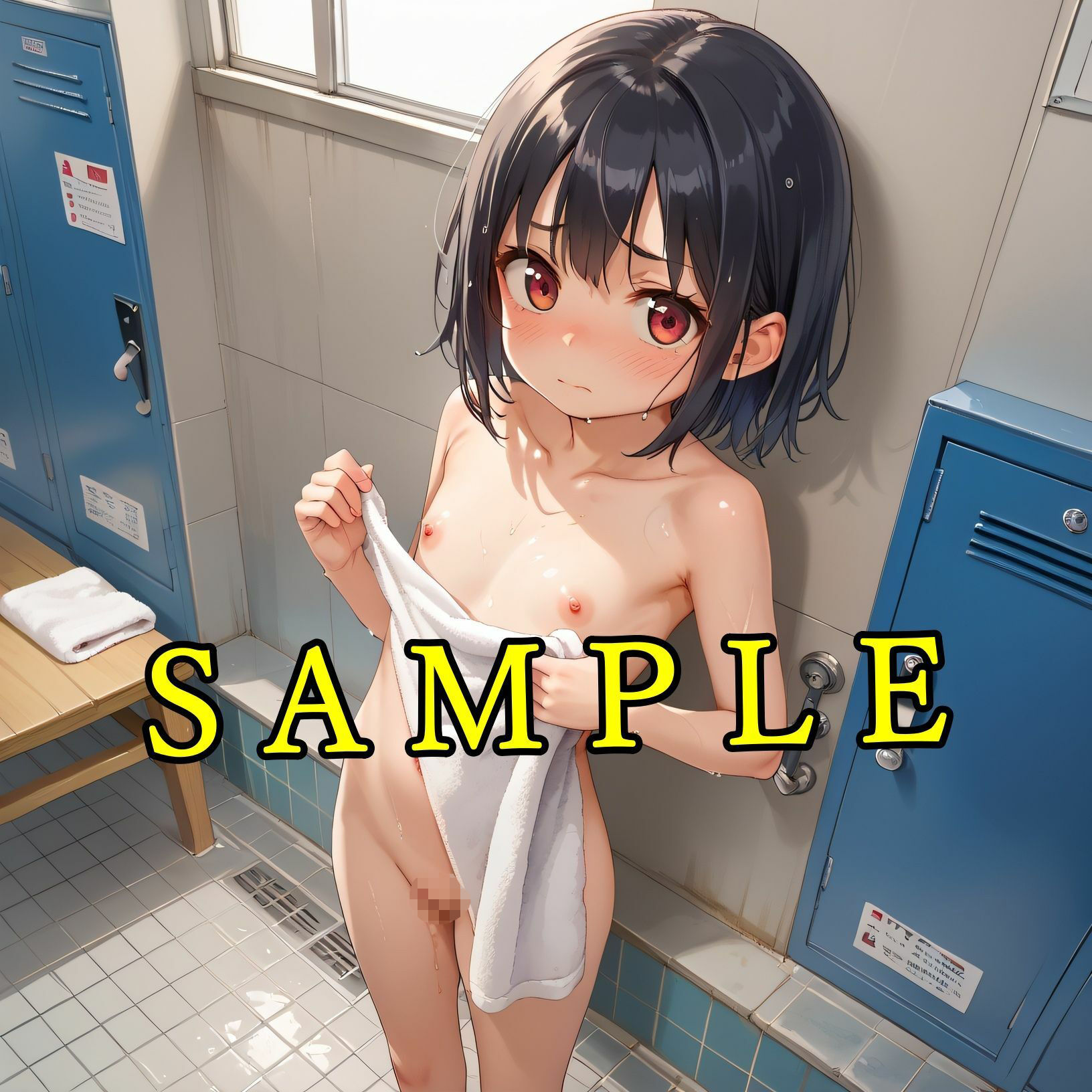 混浴温泉  黒髪少女 wa10シリーズ まめまめクリ子2D エロ画像9