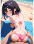 ジト目の微乳美少女とビーチで！6
