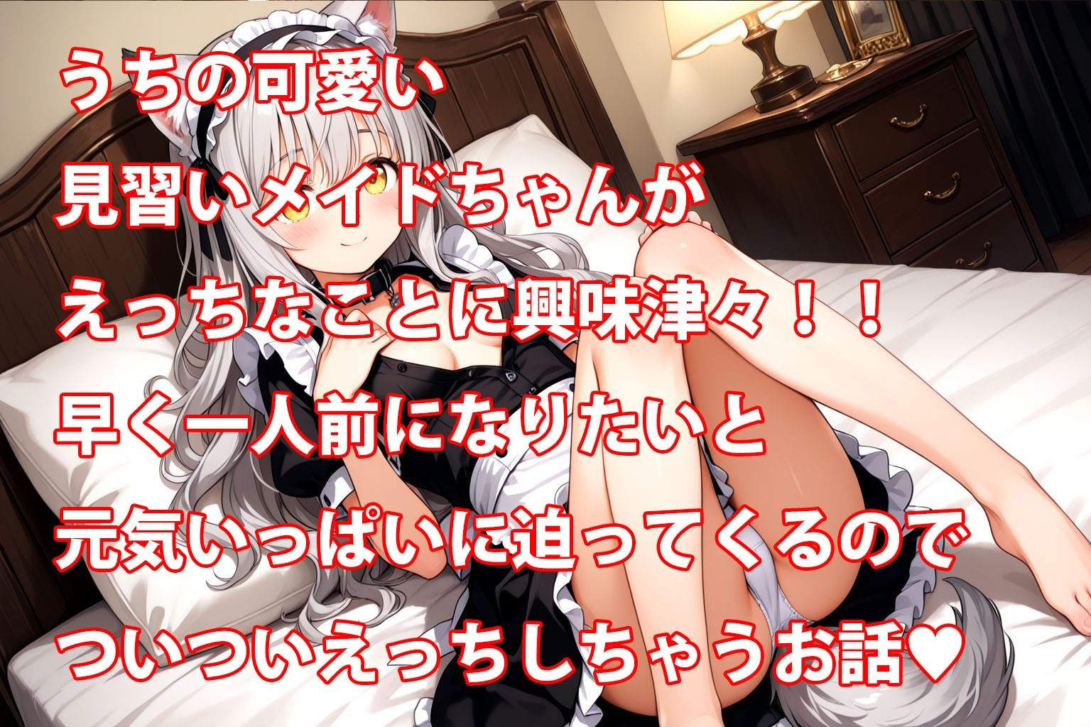 うちのえっちな専属ちっぱいウルフメイドさん 画像1