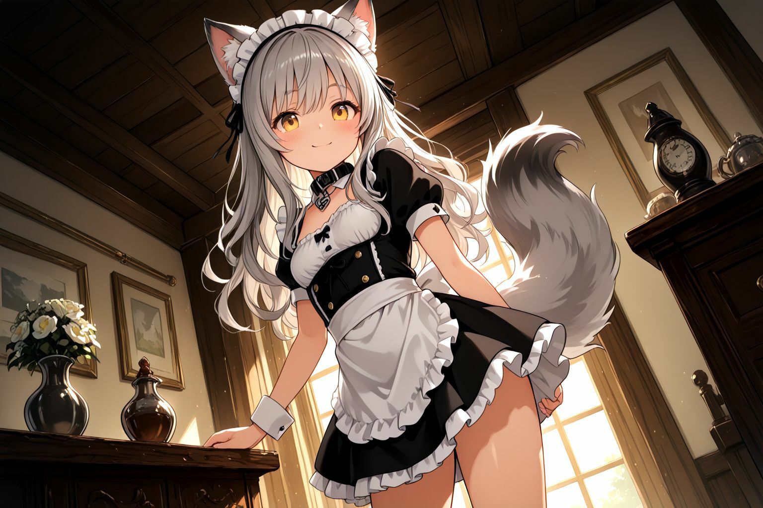 サンプル画像3:うちのえっちな専属ちっぱいウルフメイドさん(しこしこ) [d_592551]