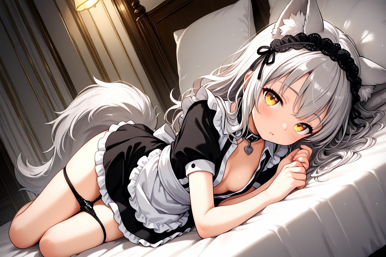 サンプル画像4:うちのえっちな専属ちっぱいウルフメイドさん(しこしこ) [d_592551]