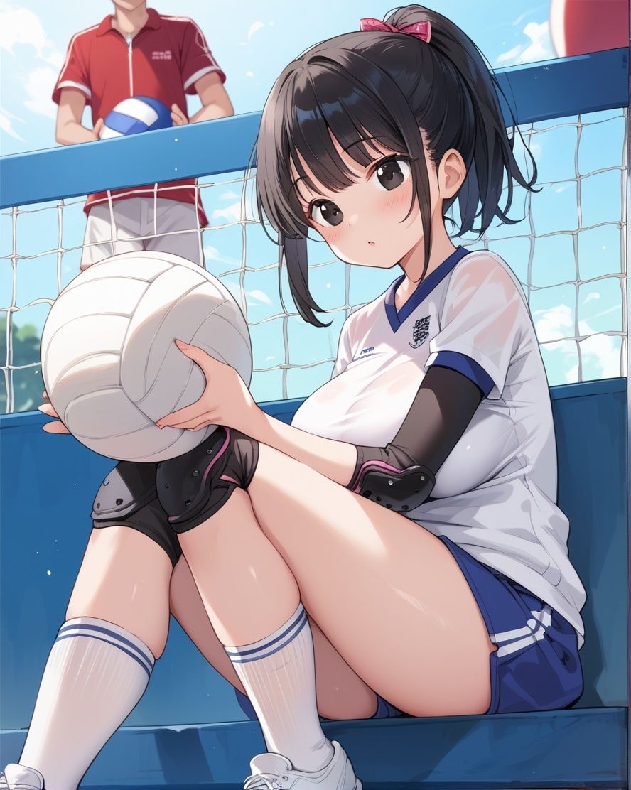 性欲つよつよバレー部員ちゃんの汗だくSEX 画像1