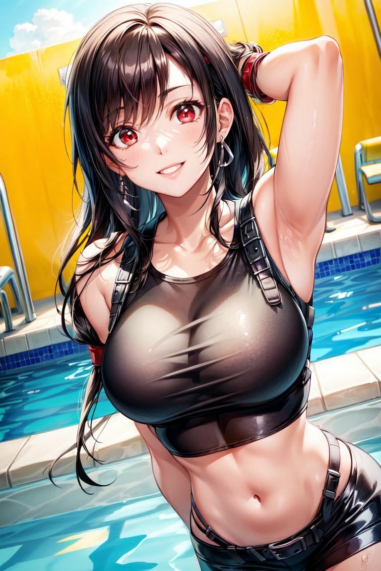 サンプル画像4:巨乳化したティファ(ラブリーパンチ（パロディ）) [d_592763]