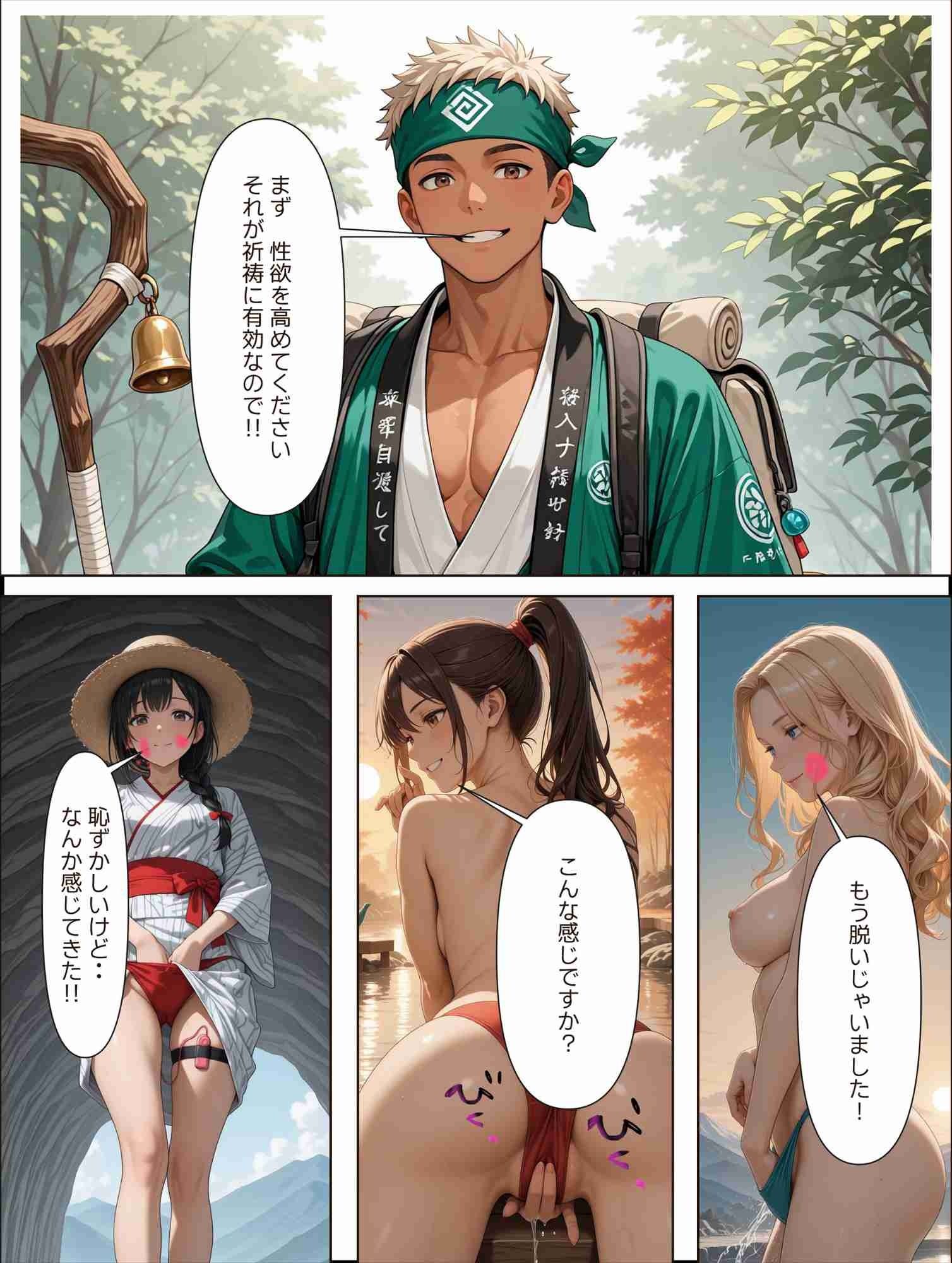 サンプル画像3:子宝山荘に行ったら若い格好いいガイドに種付けられた話  参拝目的だったはすなのに(満開の花園) [d_592766]