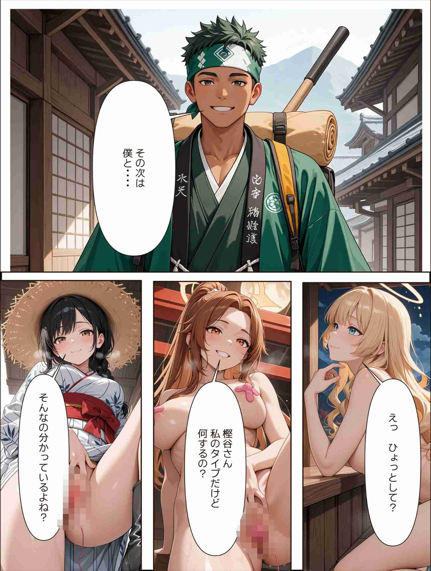 サンプル画像4:子宝山荘に行ったら若い格好いいガイドに種付けられた話  参拝目的だったはすなのに(満開の花園) [d_592766]