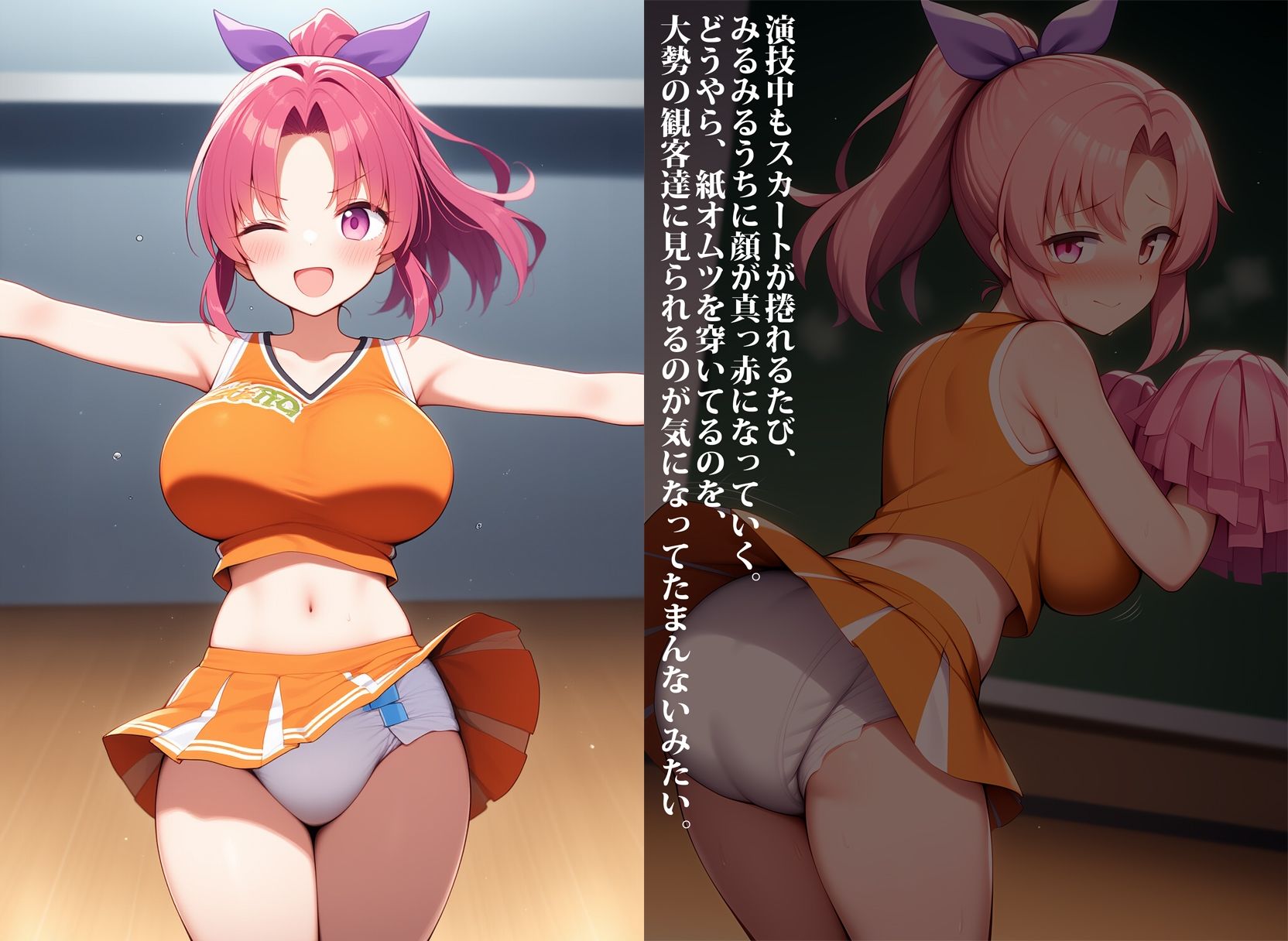 サンプル画像5:部活中はトイレ禁止！理不尽校則でお漏らししちゃう運動部の汗だく女子達(性癖ユガ芽) [d_592804]