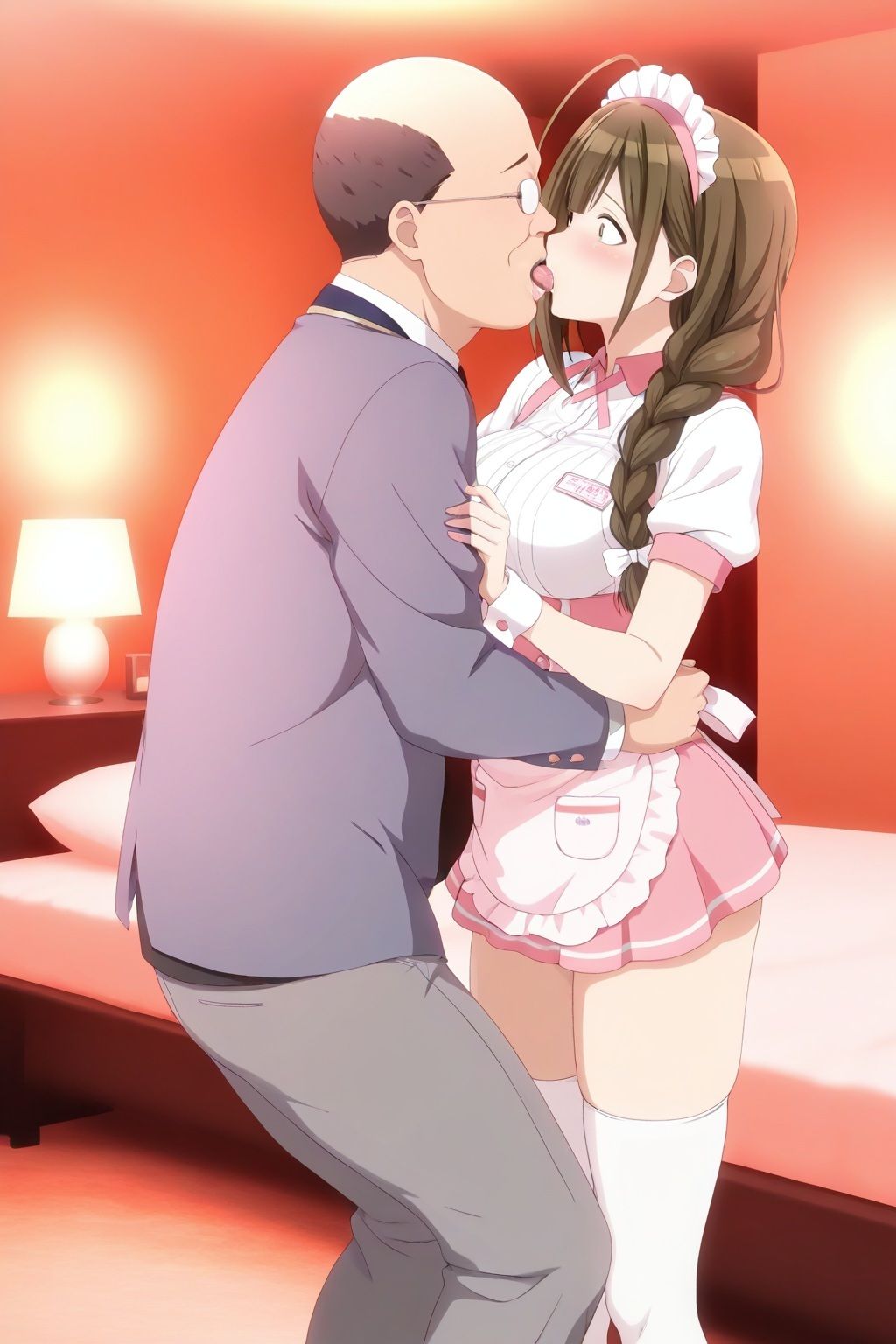 サンプル画像4:桑山千雪 ウェイトレスでキモおじ接待(HI) [d_592843]