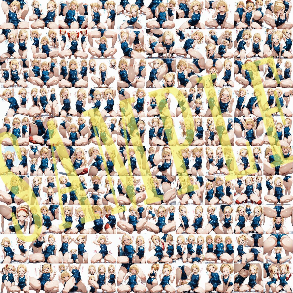 サンプル画像4:レトロ水着キャラクターコレクション（Sサイズ）Vol.01(滝ノ川技術研究所) [d_592904]