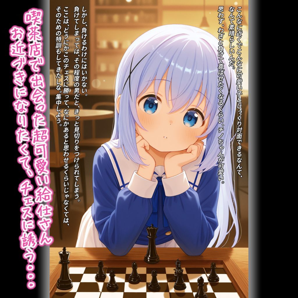とある喫茶店のお気に入り美少女にチェスを教えるという口実で種付けセックスしたら妊娠しちゃった話画像no.1