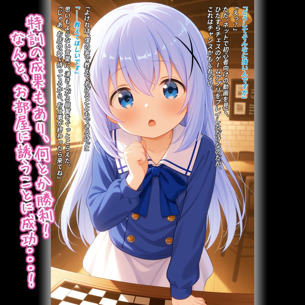 とある喫茶店のお気に入り美少女にチェスを教えるという口実で種付けセックスしたら妊娠しちゃった話画像no.2