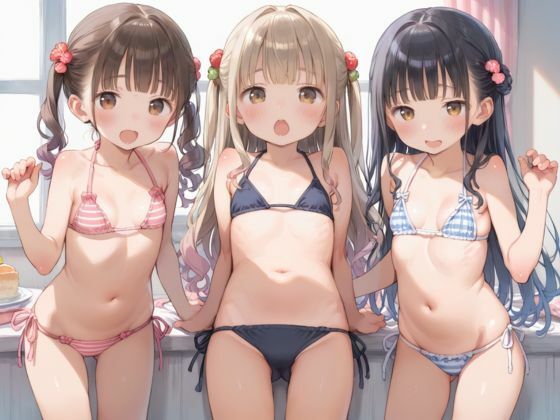 ロリ少女たちと修学旅行前の敏感な快楽生ハメSEX1