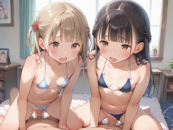 ロリ少女たちと修学旅行前の敏感な快楽生ハメSEX4