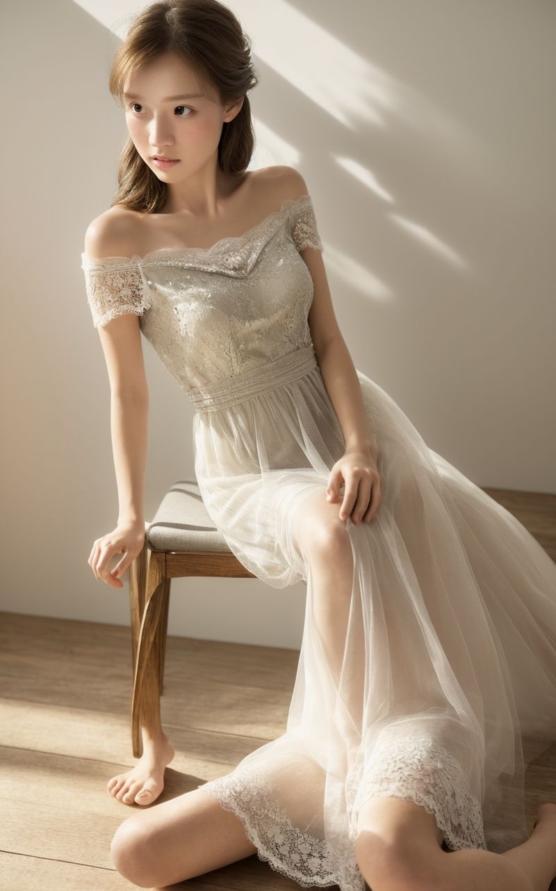 サンプル画像1:AI美女写真集┃下着の美女(AI美女写真集┃清楚な大人) [d_593077]