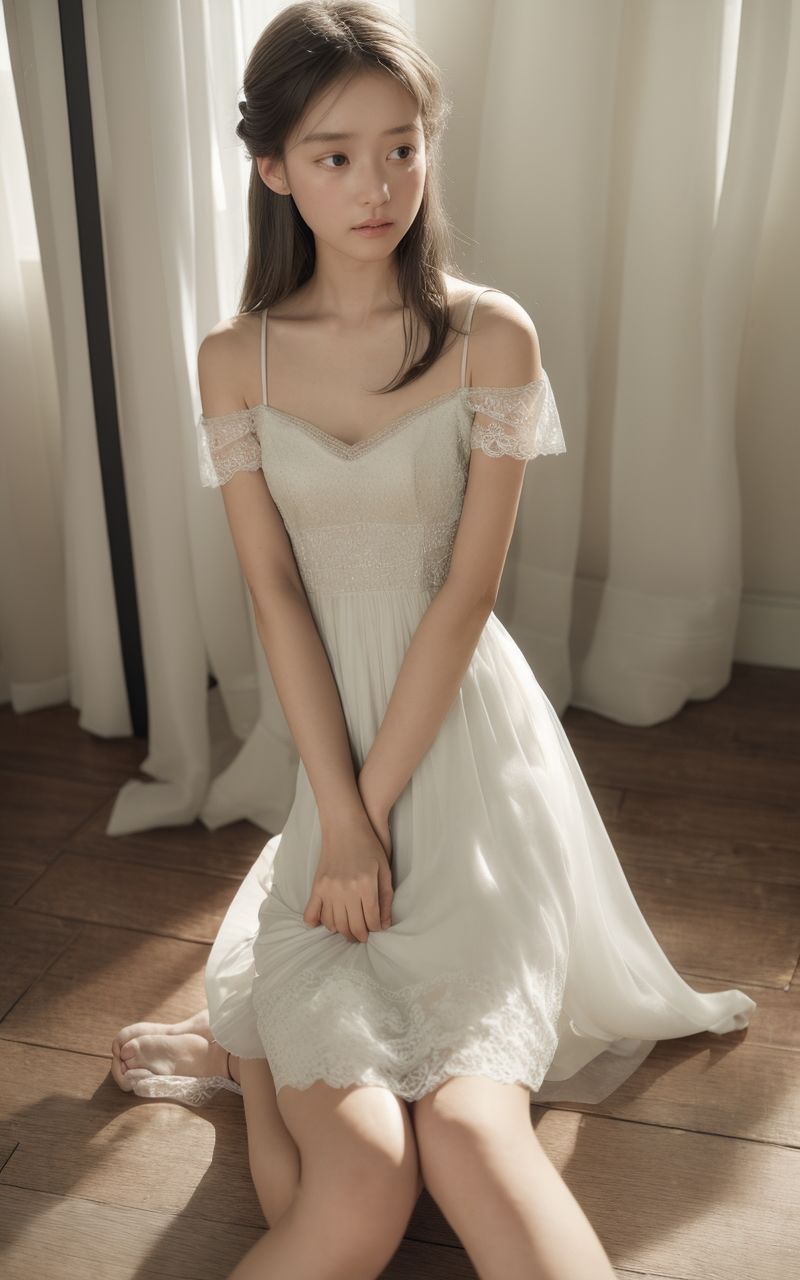 サンプル画像2:AI美女写真集┃下着の美女(AI美女写真集┃清楚な大人) [d_593077]