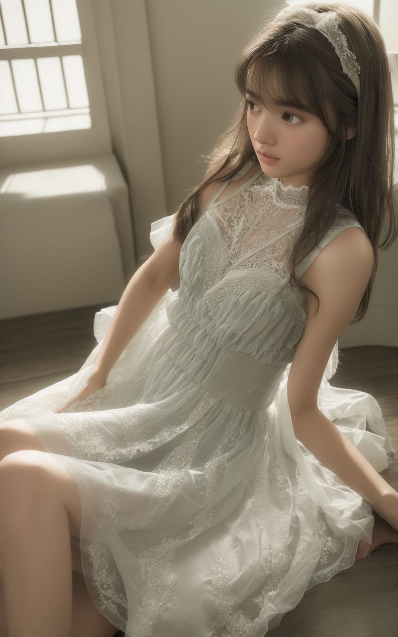 サンプル画像4:AI美女写真集┃下着の美女(AI美女写真集┃清楚な大人) [d_593077]