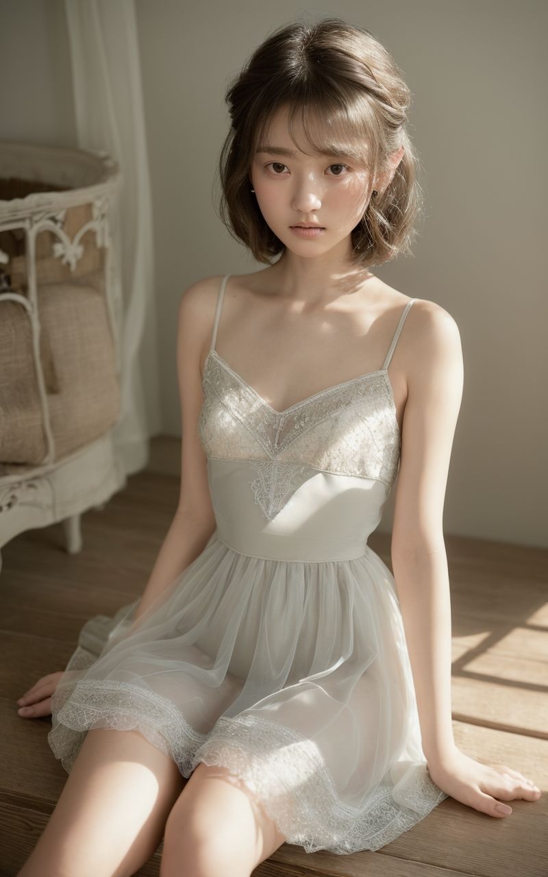 サンプル画像6:AI美女写真集┃下着の美女(AI美女写真集┃清楚な大人) [d_593077]