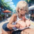 真夏の黒ギャル×タンクトップ中出し！【厳選画像387枚収録】Vol.5