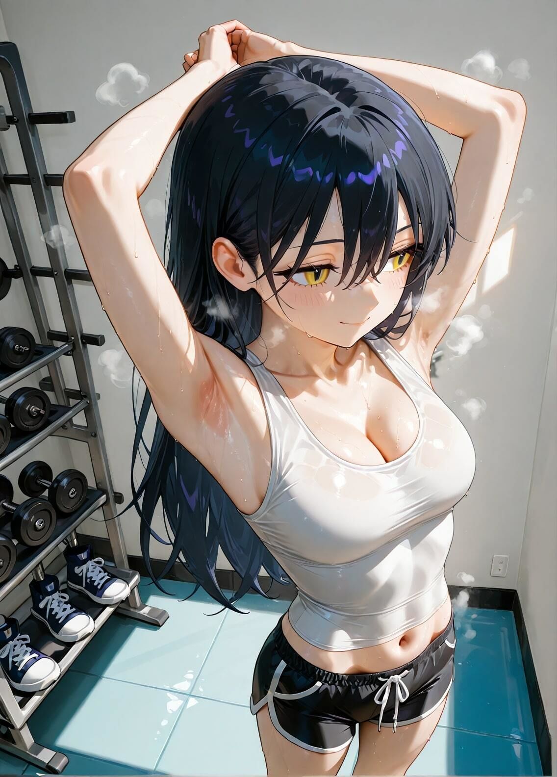 サンプル画像5:「機動戦士Gundam GQuuuuuuX」ニャアン セクシー写真集5（全500枚）(人の海) [d_593200]