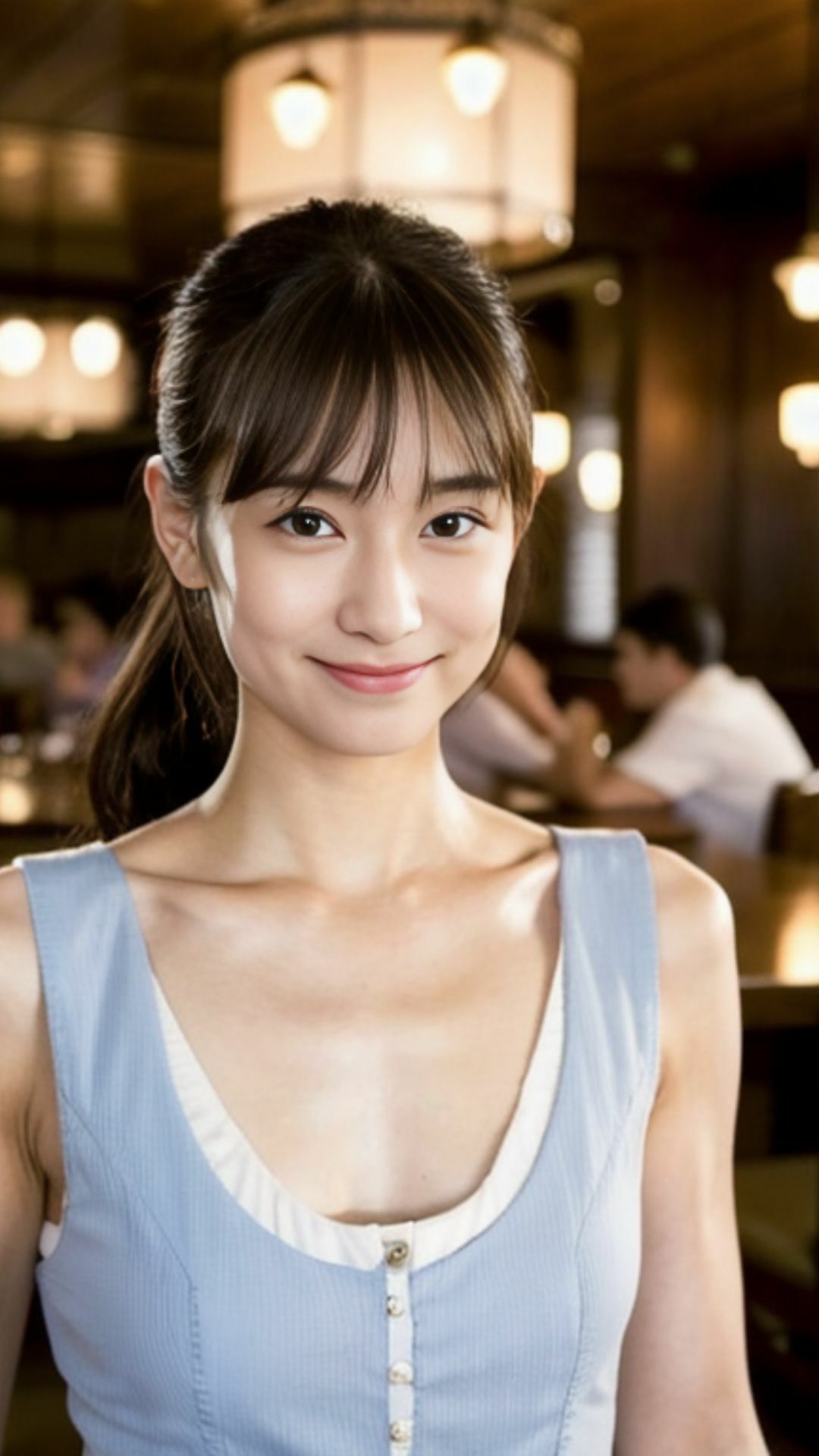 サンプル画像1:親の飲食店を手伝っていそうないいこがにじみでているかわいいかわいい看板娘(Cherry Boy) [d_593260]