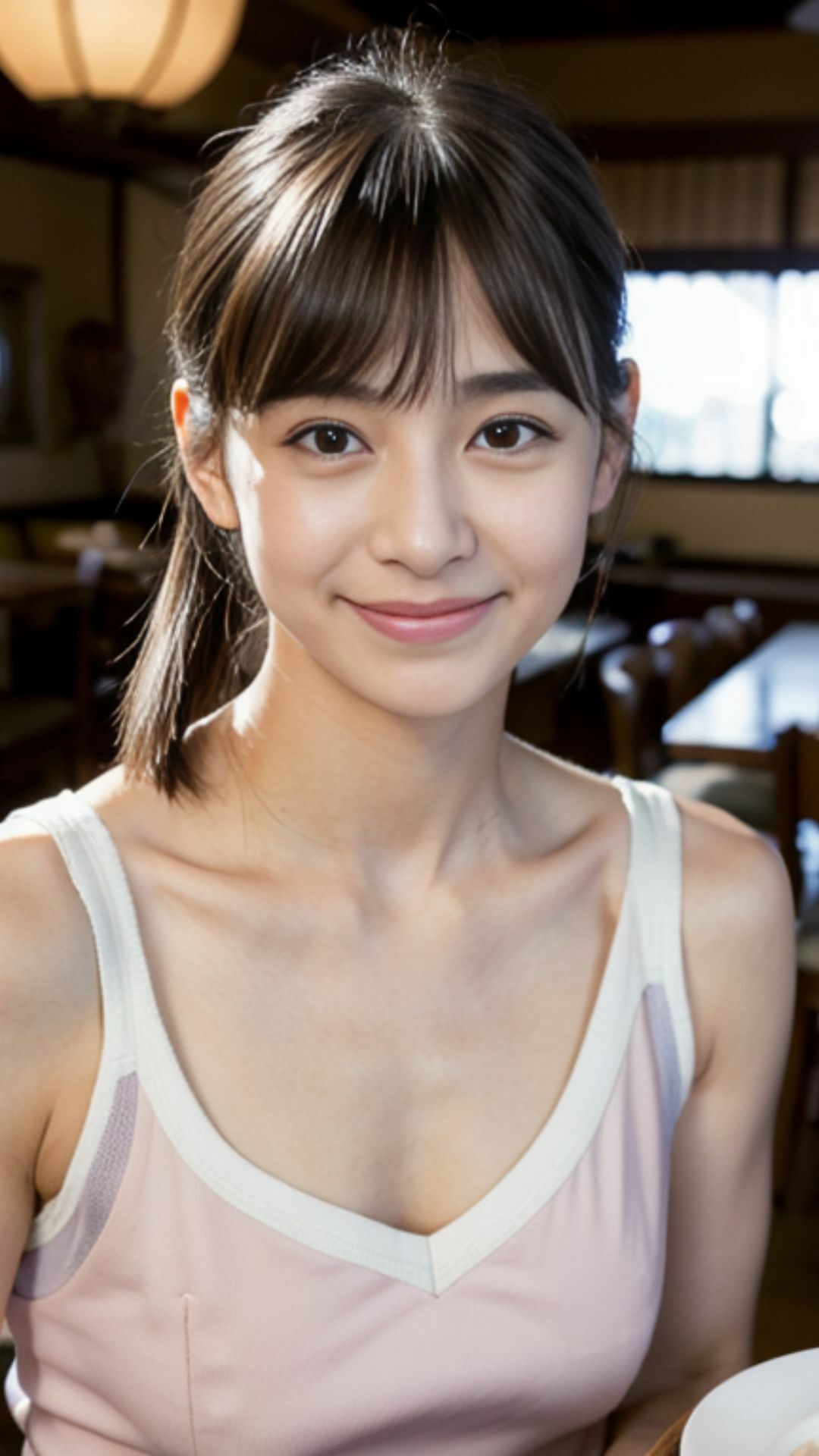 サンプル画像4:親の飲食店を手伝っていそうないいこがにじみでているかわいいかわいい看板娘(Cherry Boy) [d_593260]