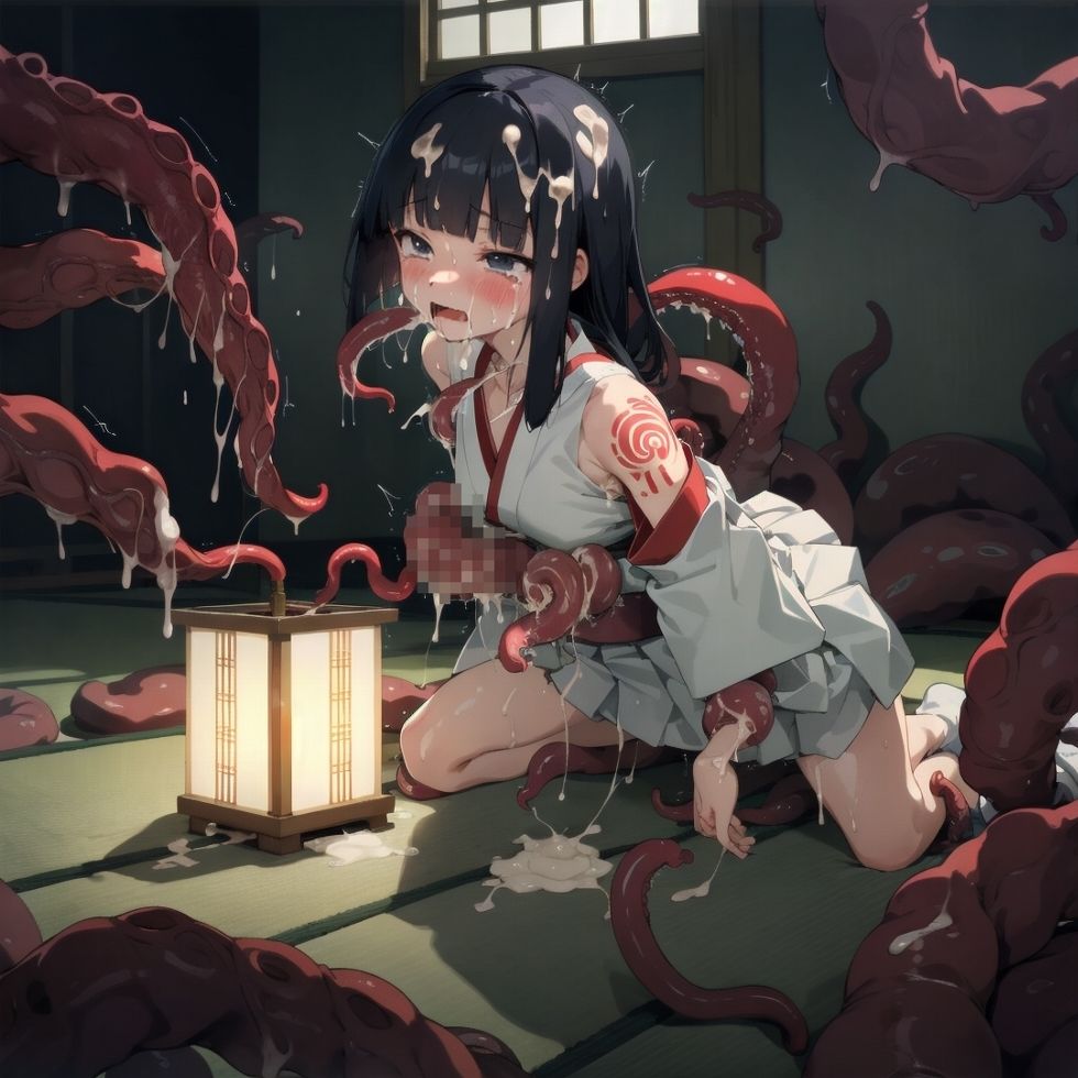 退魔巫女・触手陵●〜触手淫魔に穢される無垢な柔肌 画像8
