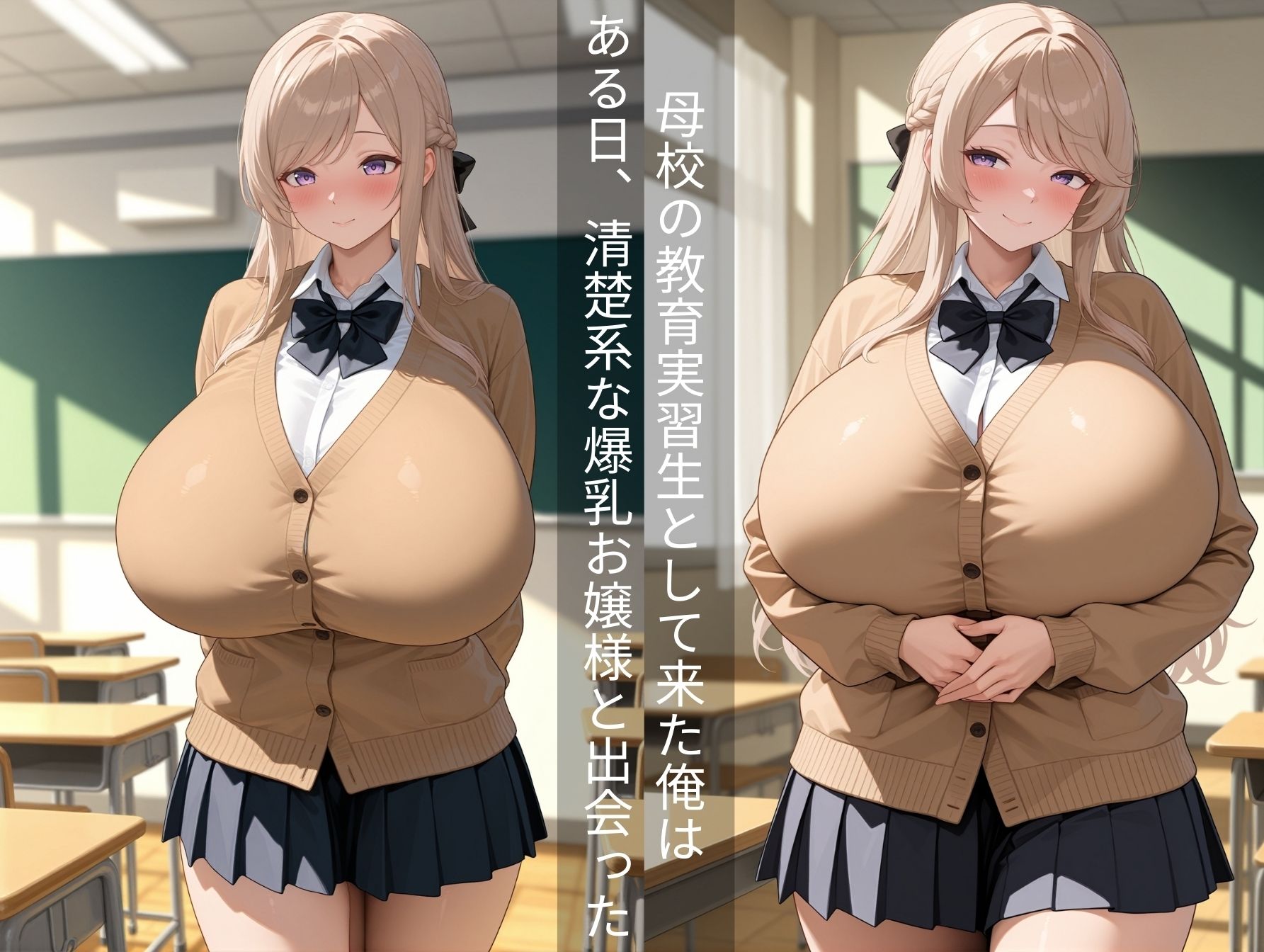 サンプル画像2:爆乳お嬢様とらぶらぶ性教育実習2(（株）zou乳業) [d_593454]