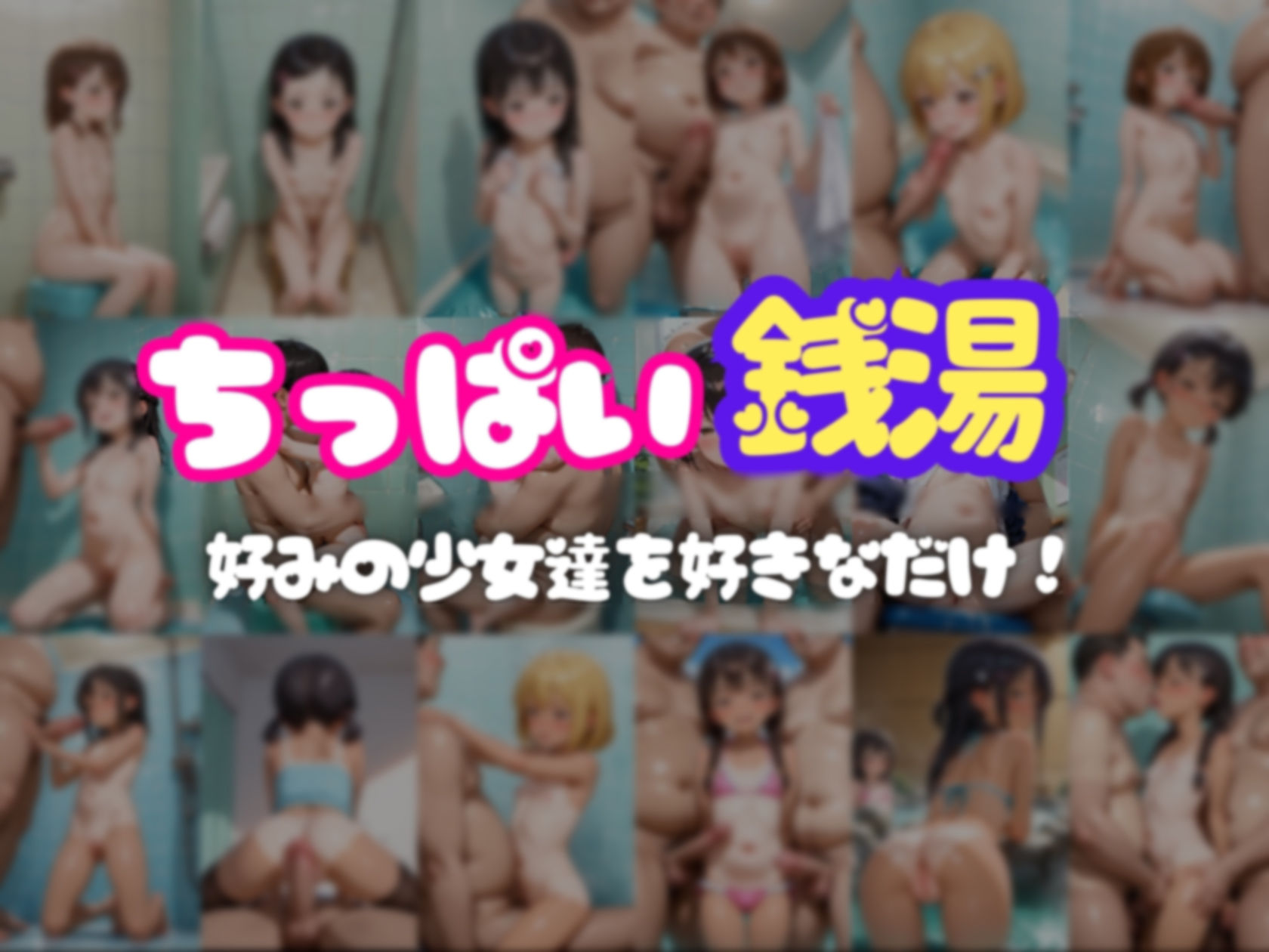 ちっぱい銭湯で好みのロリっ子をハメ放題